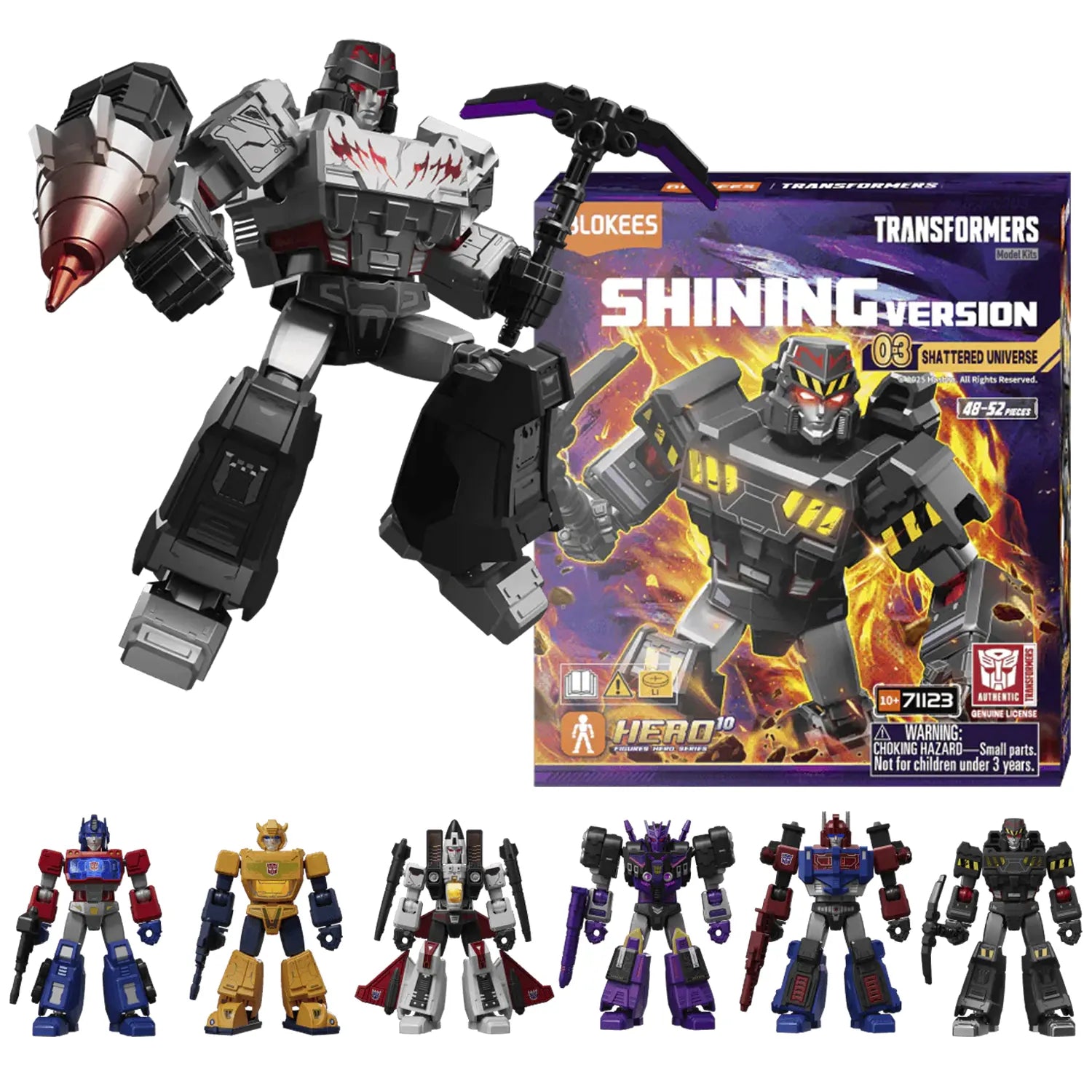 Blokees シークレット Banner of shu パワードスーツ 激レア Figura Sorpresa - Transformers Shining Version 03 Shattered