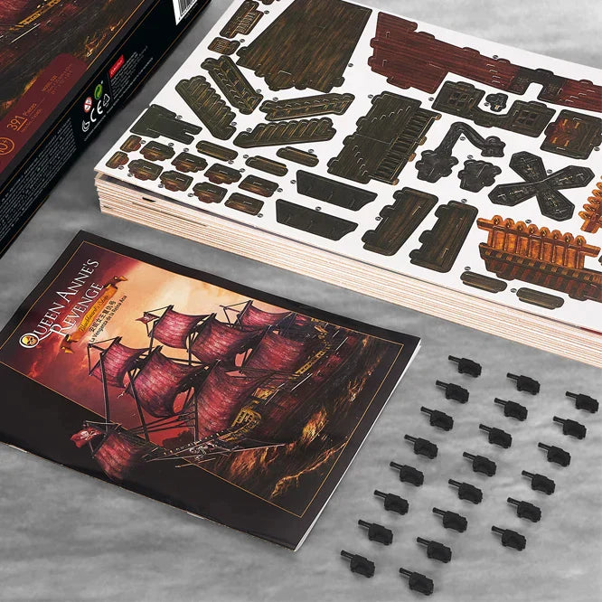 Queen Anne Revenge Red Edition - Rompecabezas 3D – BlasterChile