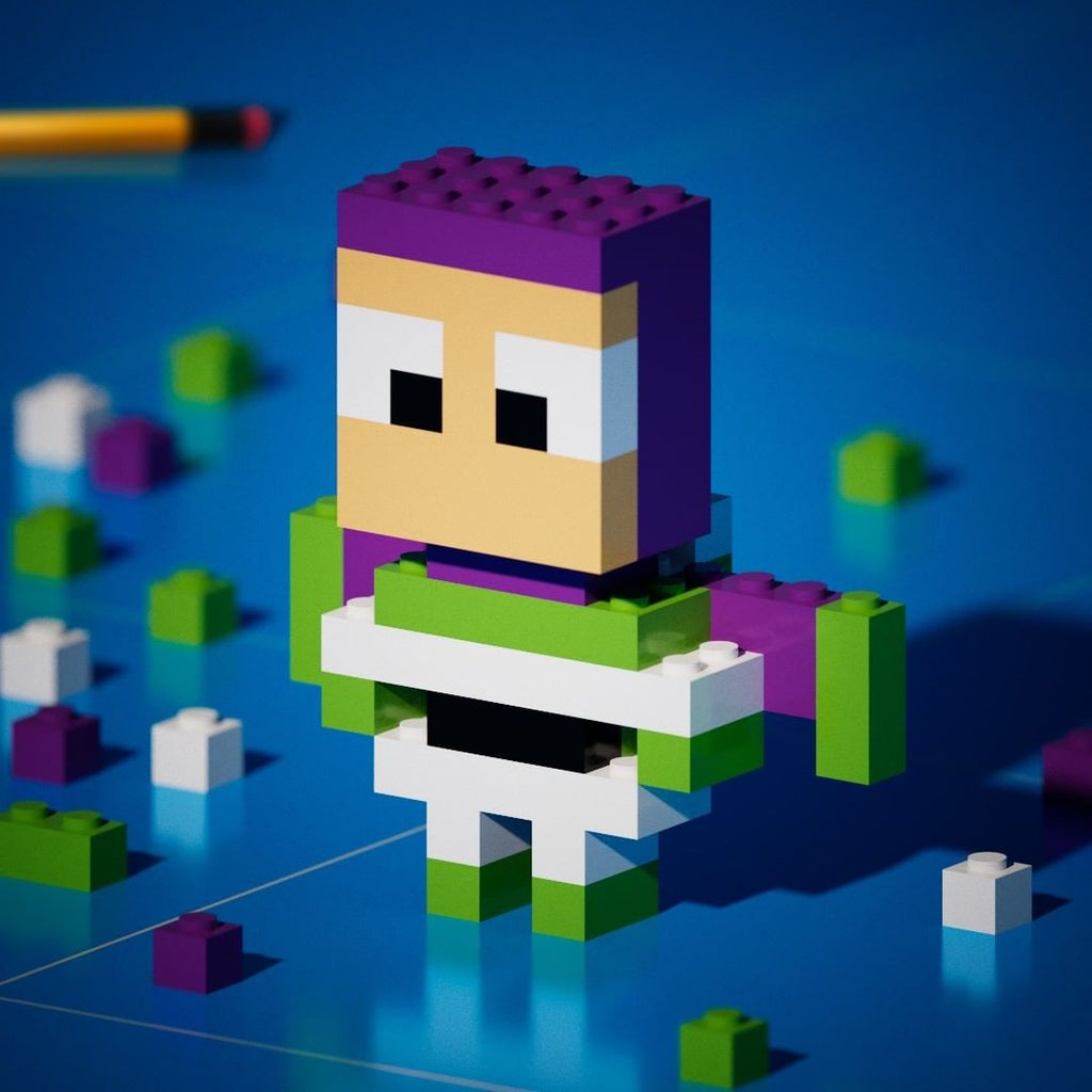 PixBrix 3D - Como hacer a Buzz Lightyear con Pixel Block