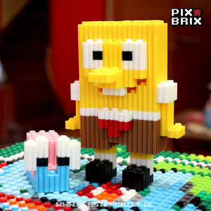 PixBrix 3D - Como hacer a Bob Esponja y Gary con Pixel Block