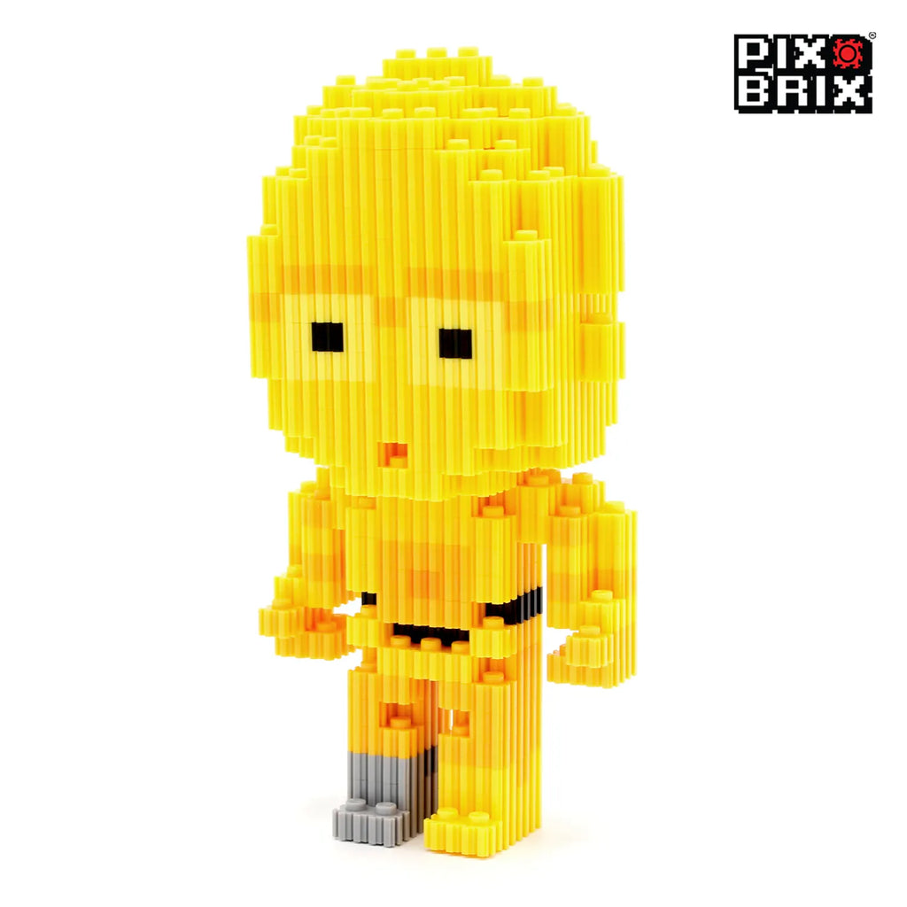 PixBrix 3D - Como hacer a C3PO con Pixel Block