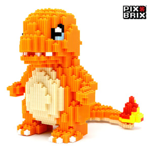PixBrix 3D - Como hacer a  Charmander Grande con Pixel Block