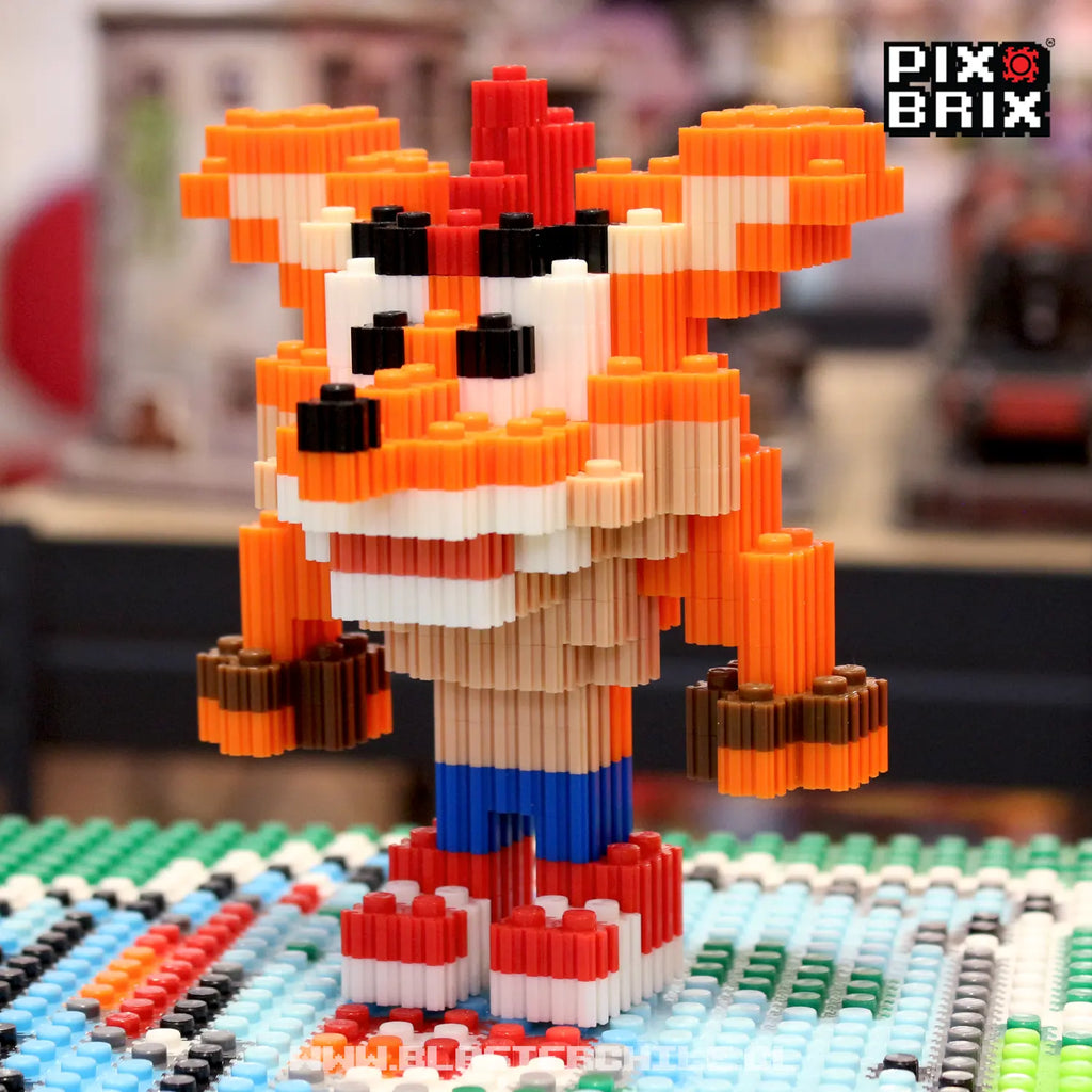 PixBrix 3D - Como hacer a Crash Bandicoot con Pixel Block