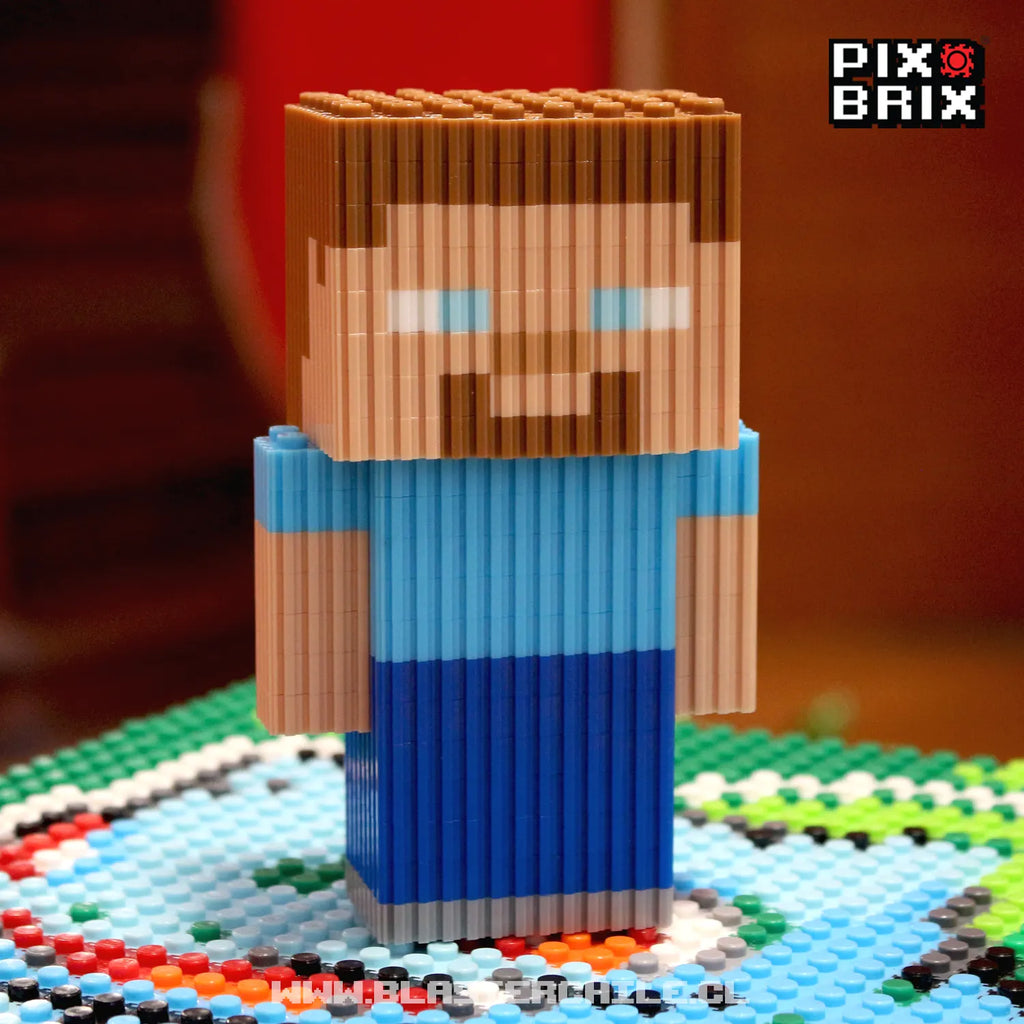 PixBrix 3D - Como hacer a Steve con Pixel Block