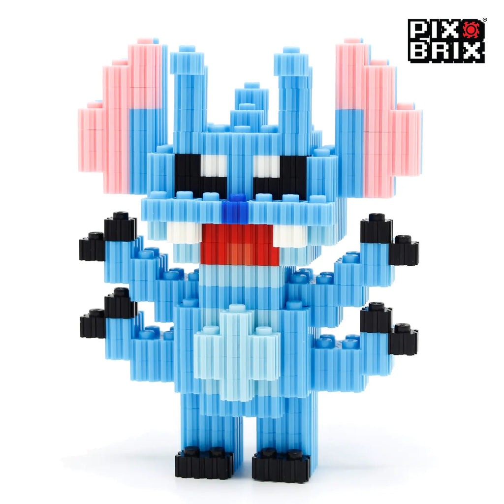 PixBrix 3D - Como hacer a Stitch Mediano con Pixel Block