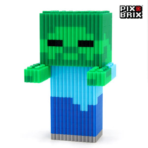 PixBrix 3D - Como hacer a Zombie Minecraft con Pixel Block