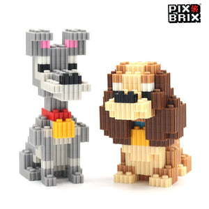 PixBrix 3D - Como hacer a Dama y Vagabundo con Pixel Block