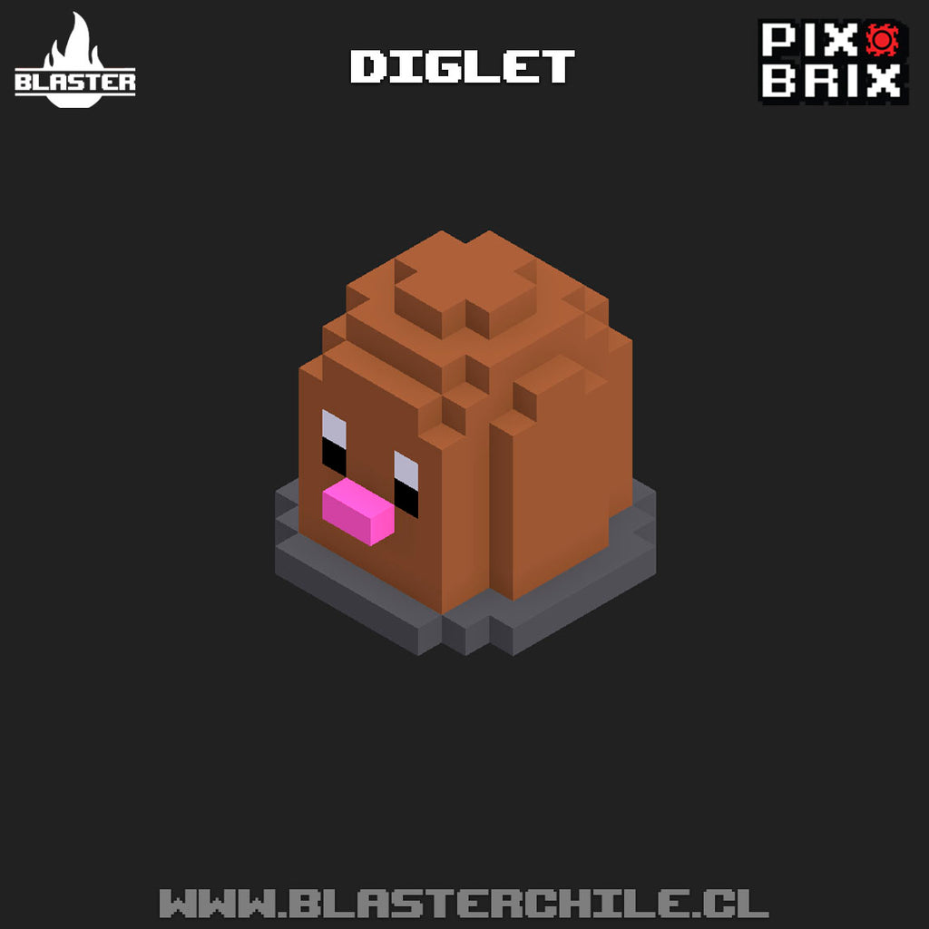 PixBrix 3D - Como hacer a  Diglet con Pixel Block