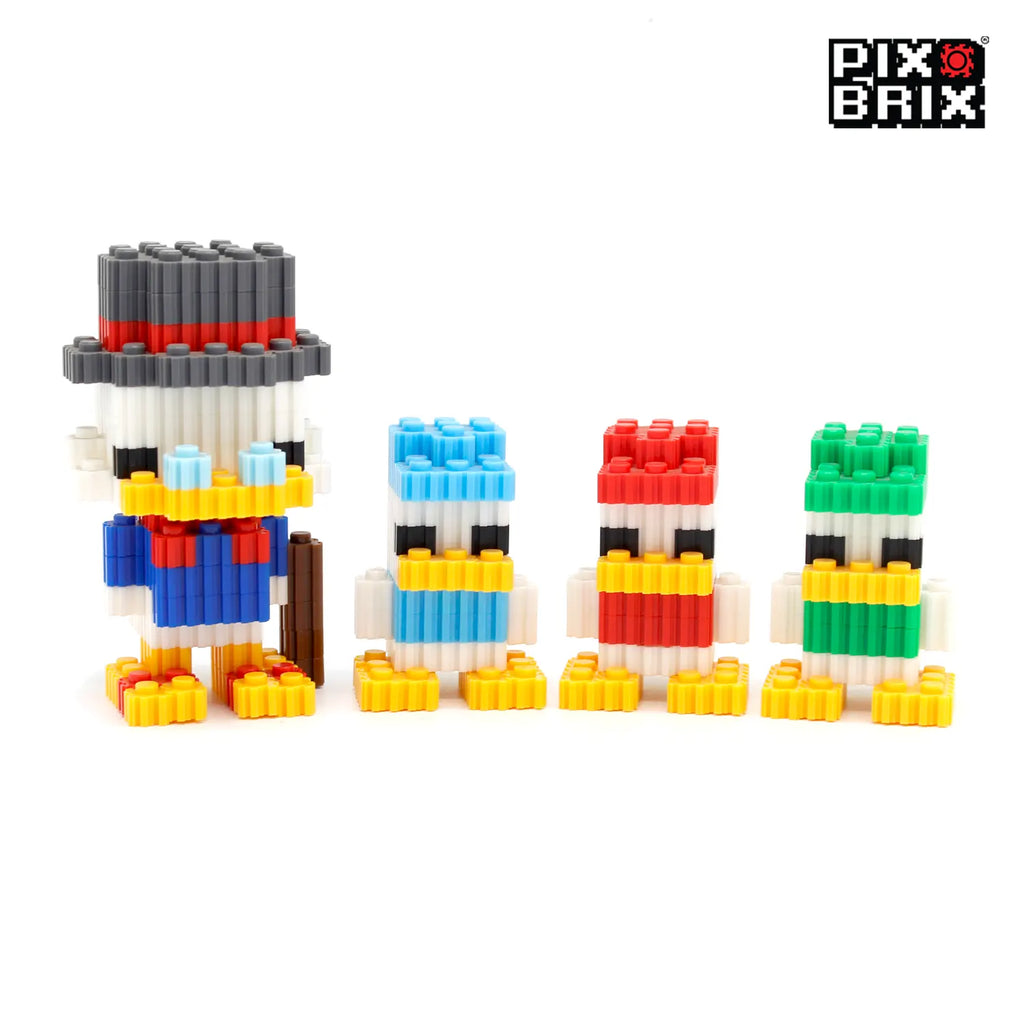 PixBrix 3D - Como hacer a Familia Mc Pato con Pixel Block