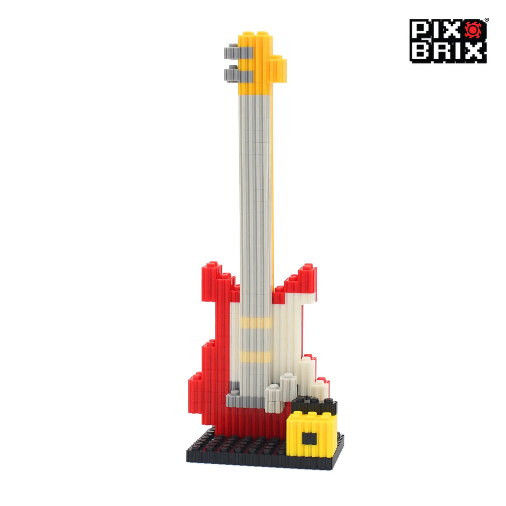 PixBrix 3D - Como hacer a Guitarra Eléctrica con Pixel Block