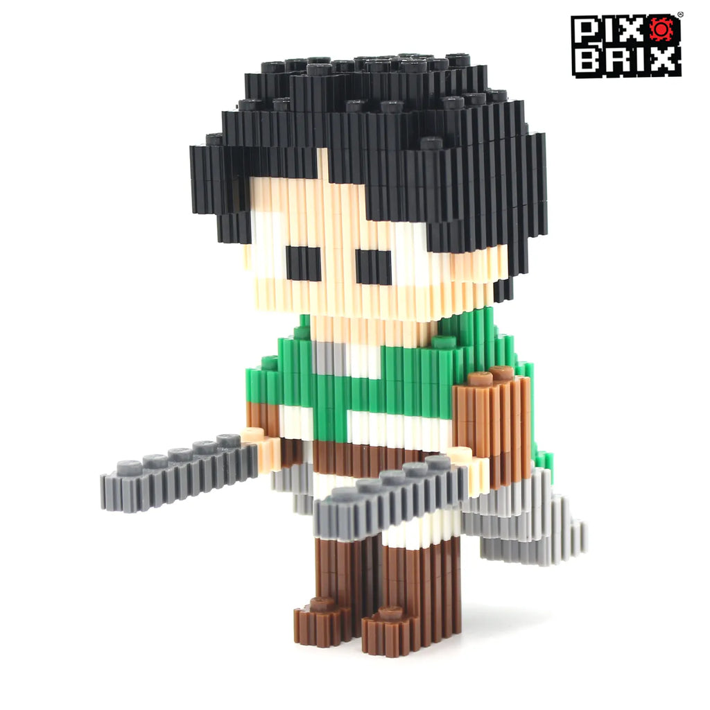 PixBrix 3D - Como hacer a Levi Ackerman con Pixel Block