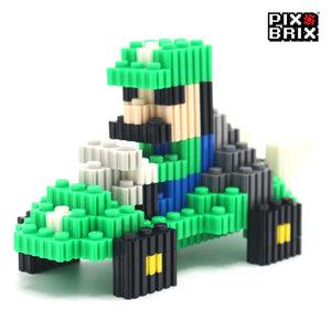 PixBrix 3D - Como hacer a Luigi Kart con Pixel Block