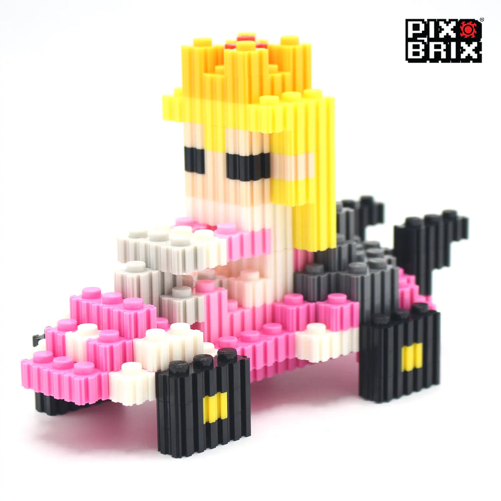 PixBrix 3D - Como hacer a Peach Kart con Pixel Block