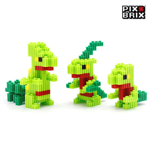 PixBrix 3D - Como hacer a Treecko,Grovyle y Sceptile con Pixel Block