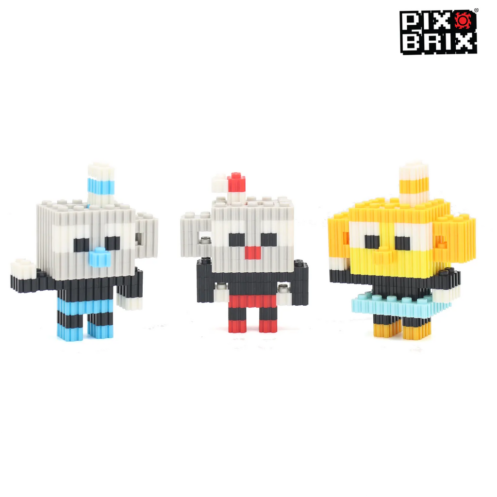PixBrix 3D - Como hacer a Cuphead,Mugman y Chalice con Pixel Block