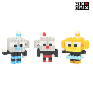 PixBrix 3D - Como hacer a Cuphead,Mugman y Chalice con Pixel Block