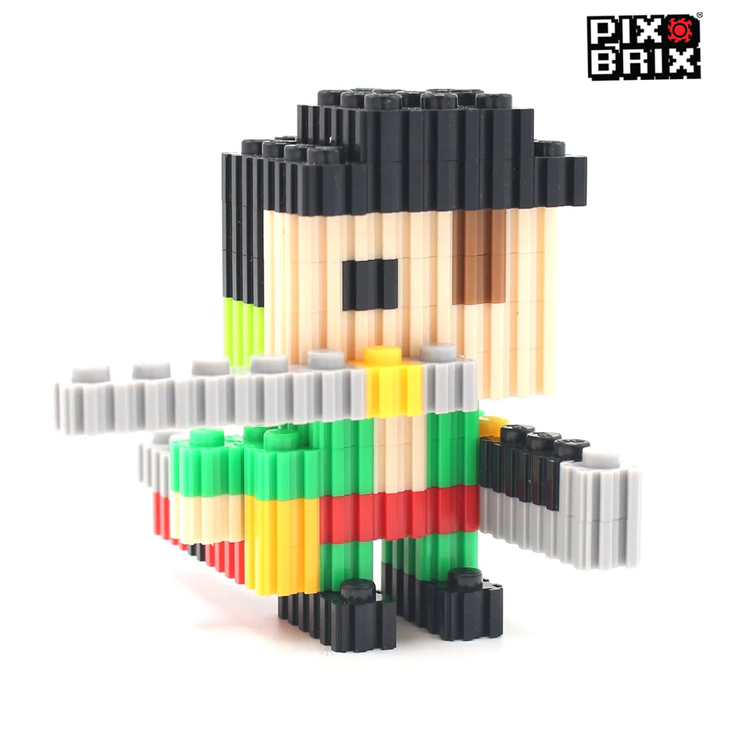 PixBrix 3D - Como hacer a Zoro Pequeño con Pixel Block