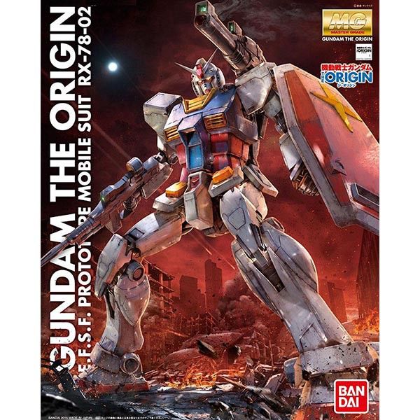 MG 1/100 RX-78-02 GUNDAM (THE ORIGIN) - Model Kit Articulado - Bandai