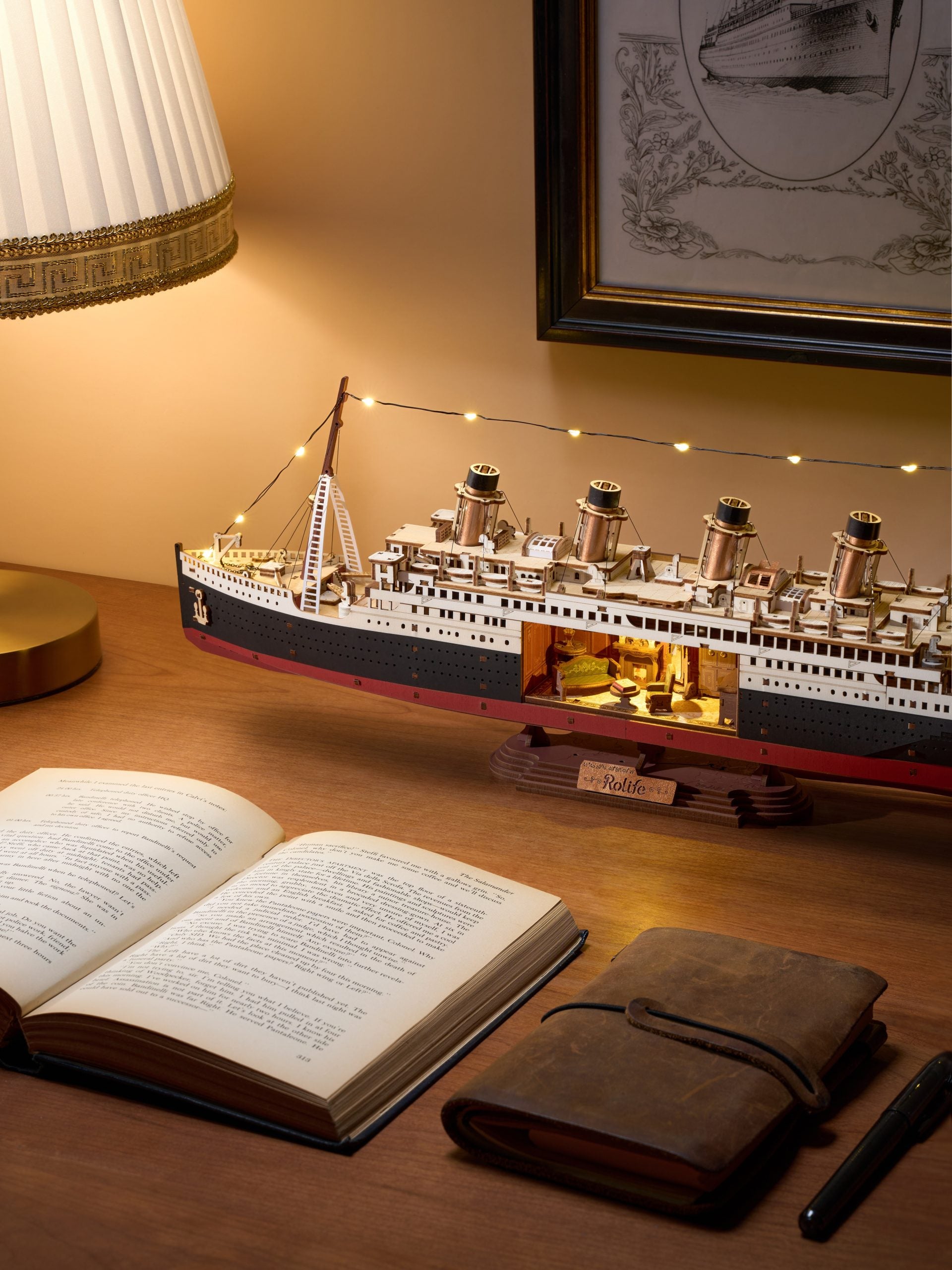 1912 Eternal Atlantic Voyager - Rompecabezas 3D - Maqueta de Madera Rolife