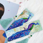 Pack 2 Marcadores de Libro - Pavos Reales - Pinturas de Diamantes