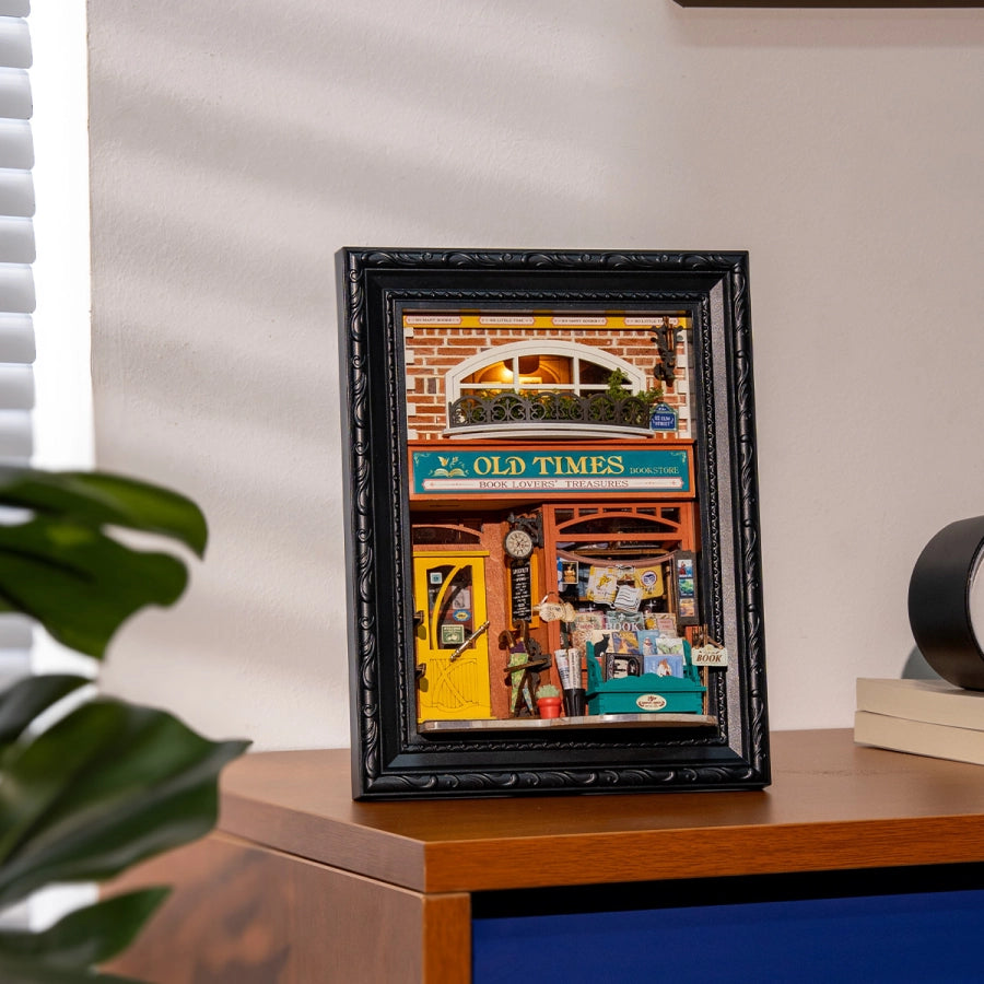 Old Times Bookstore - Rolife - Maqueta Miniatura