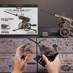 Cañón Antiaéreo - Maqueta 3D en Madera 3D - ROKR