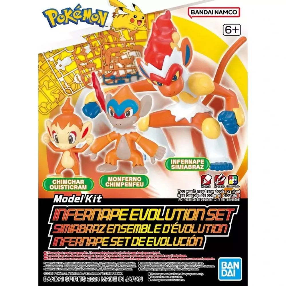 INFERNAPE EVOLUTION SET - Pokémon Model Kit - Bandai
