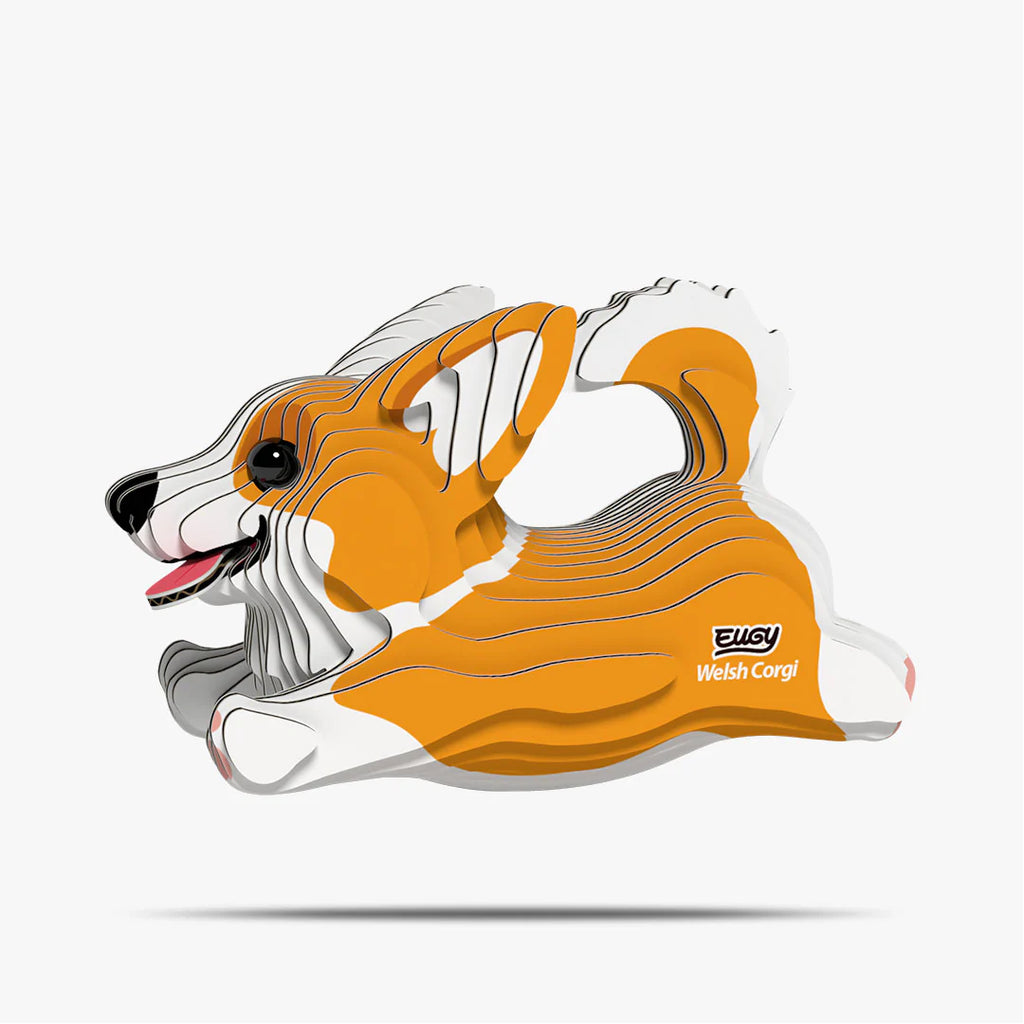 Welsh Corgi - Puzzle 3D de Cartón - Eugy Dodoland