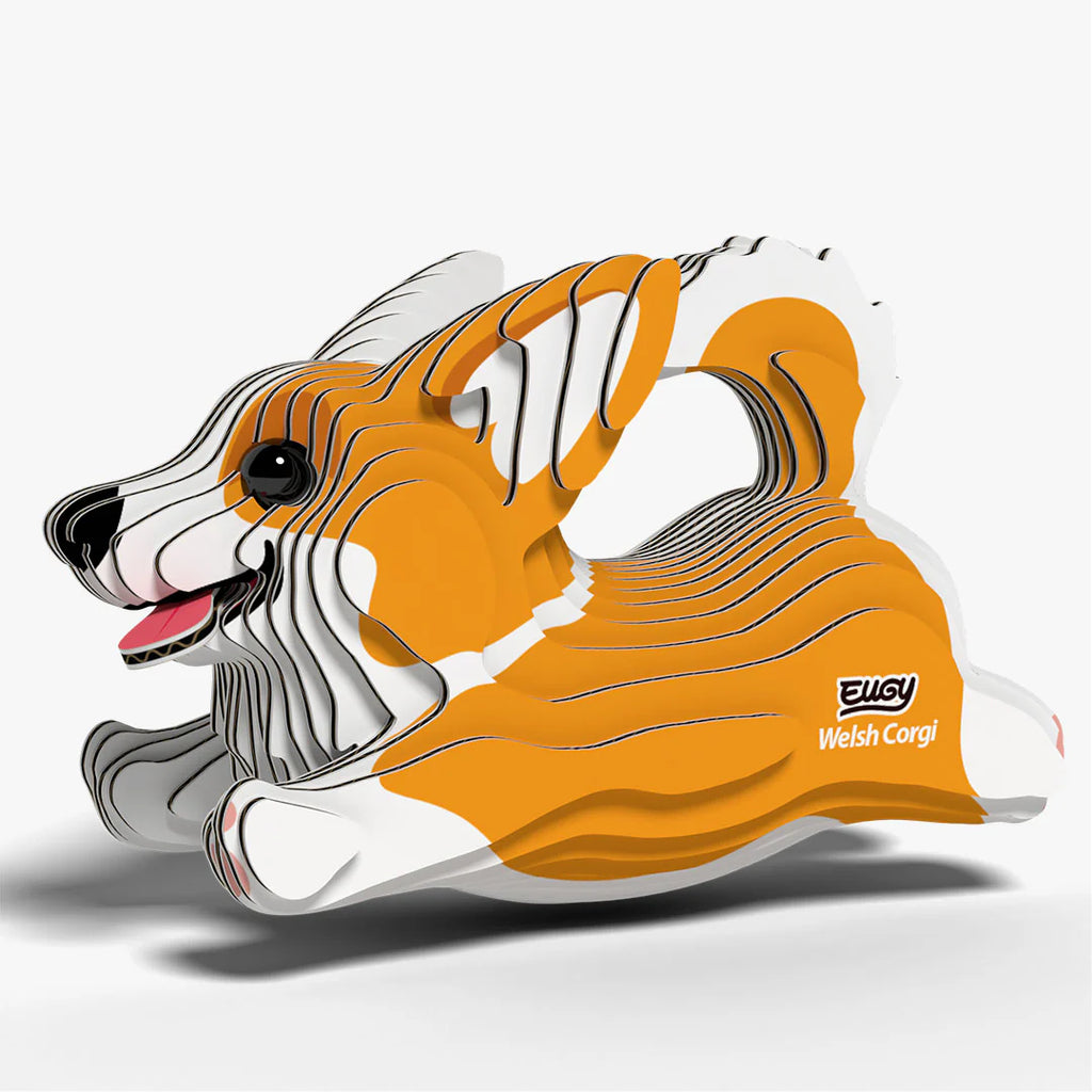 Welsh Corgi - Puzzle 3D de Cartón - Eugy Dodoland