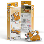 Welsh Corgi - Puzzle 3D de Cartón - Eugy Dodoland