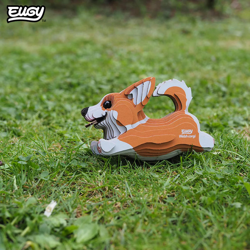 Welsh Corgi - Puzzle 3D de Cartón - Eugy Dodoland