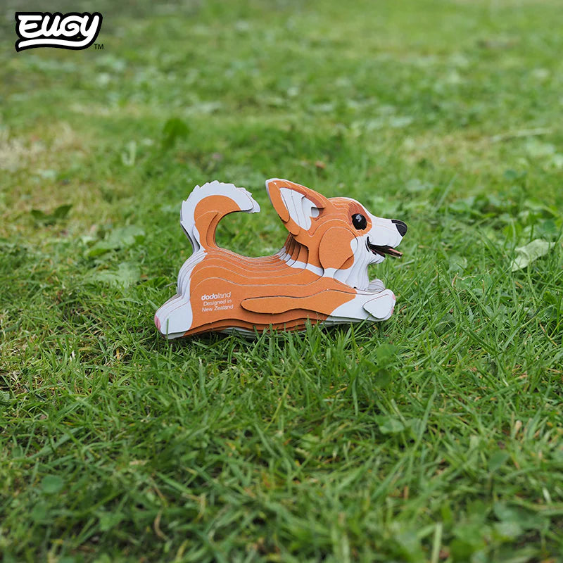 Welsh Corgi - Puzzle 3D de Cartón - Eugy Dodoland