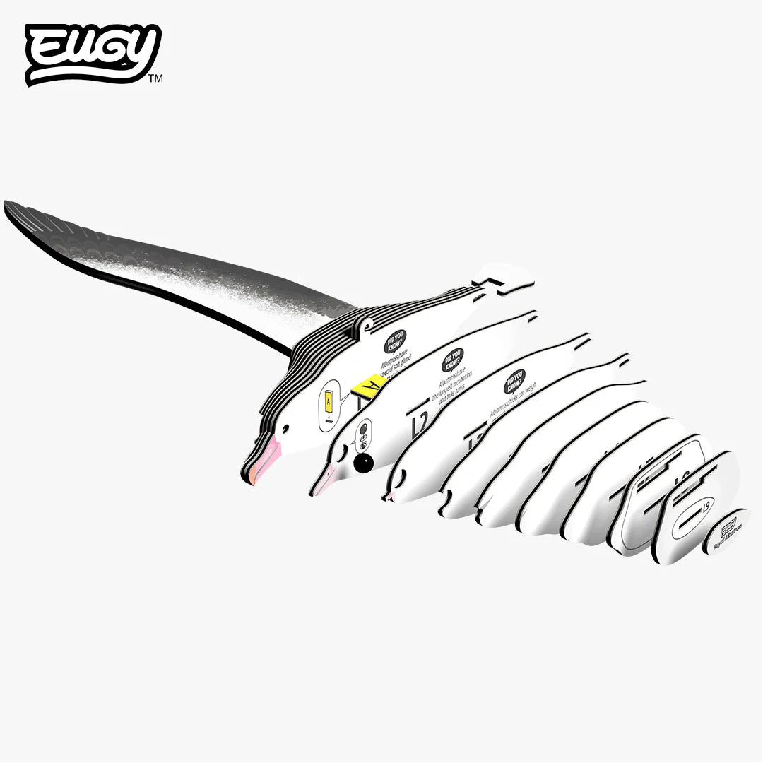Royal Albatross - Puzzle 3D de Cartón - Eugy Dodoland
