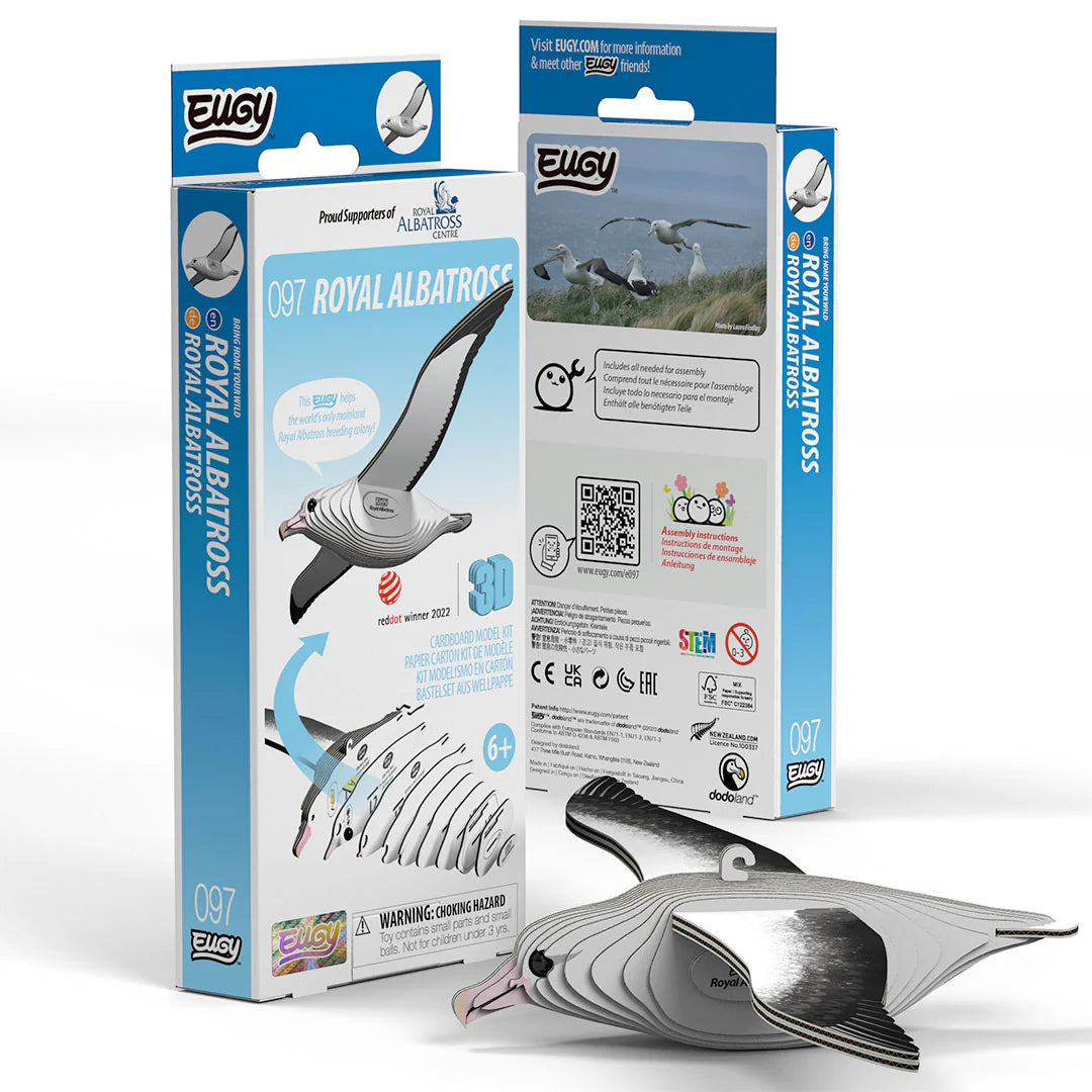 Royal Albatross - Puzzle 3D de Cartón - Eugy Dodoland