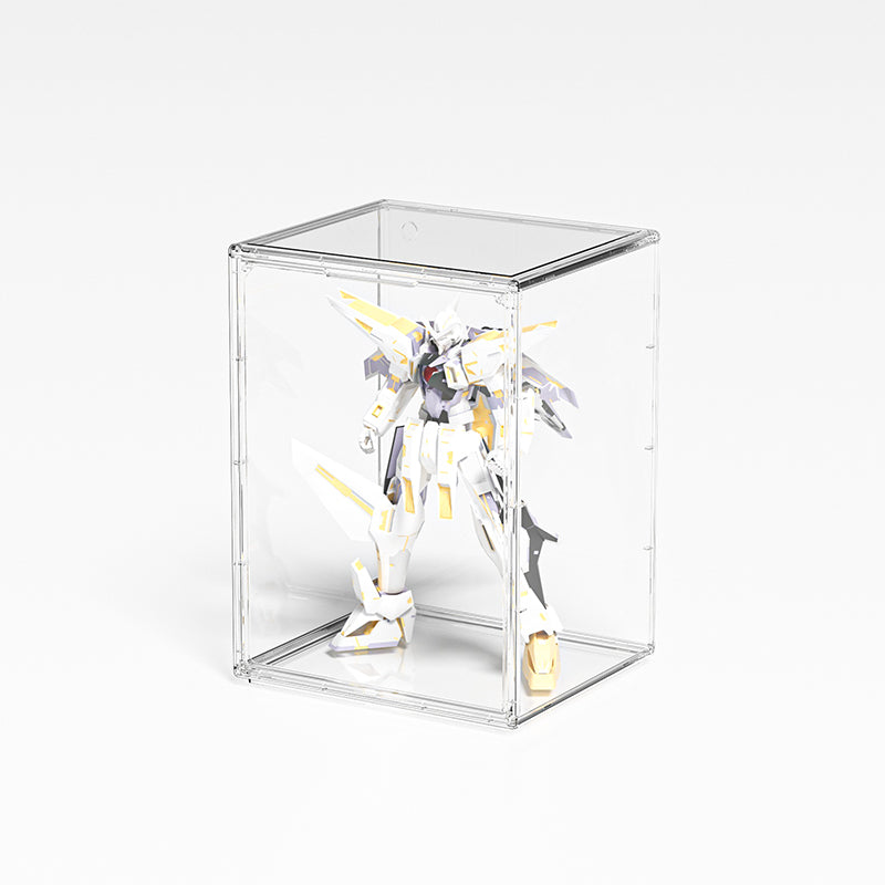 Cubierta Acrilica - Caja Exhibidora - Grande - Multibandeja de Apertura Vertical - 30 x 25 x 40cm