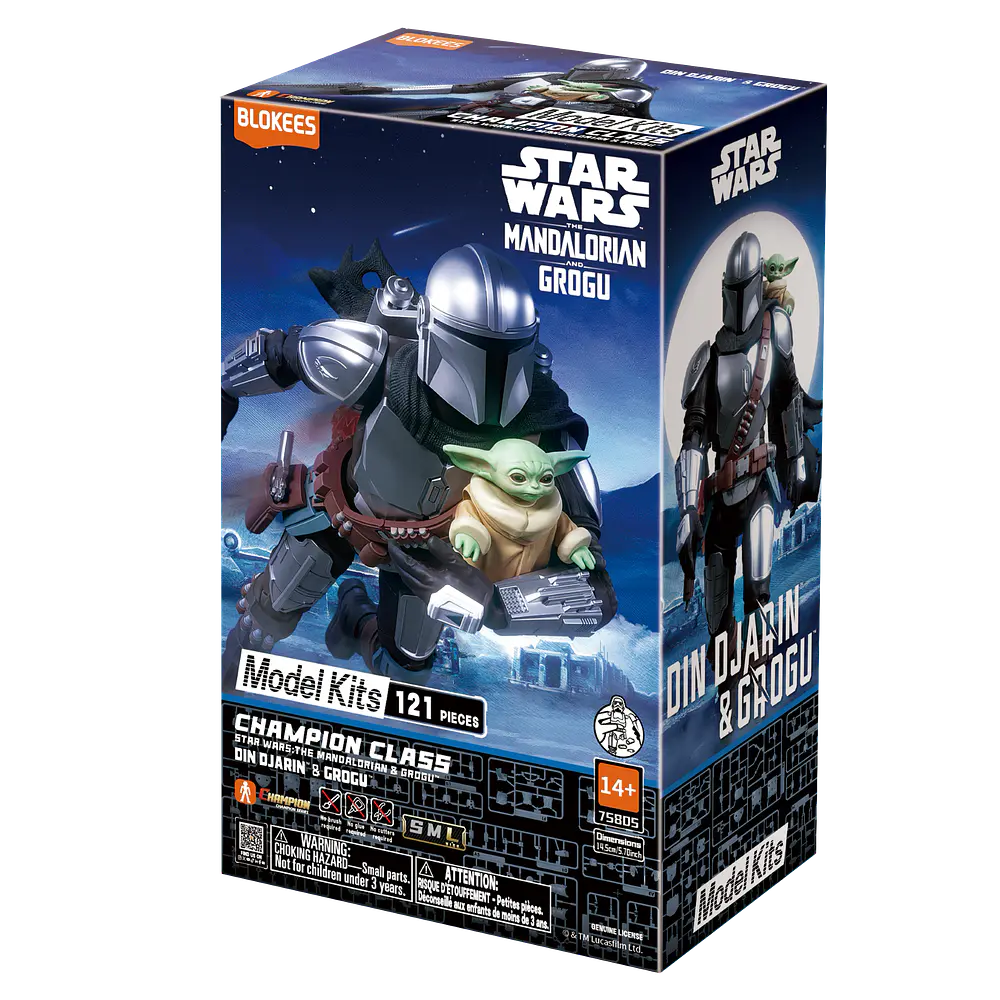 Din Djarin & Grogu - The Mandalorian - Star Wars - Champion Class 05 - Model Kit - BLOKEES