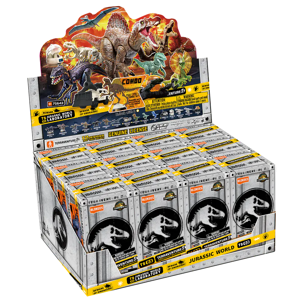 Figura Sorpresa - TERRAVENTURE 03 - Jurassic Word Laboratory - Model Kit - BLOKEES