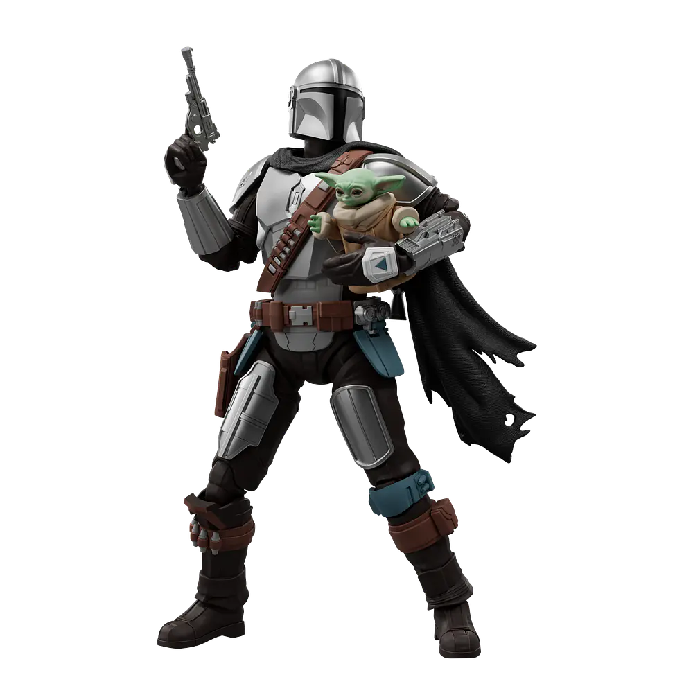 Din Djarin & Grogu - The Mandalorian - Star Wars - Champion Class 05 - Model Kit - BLOKEES