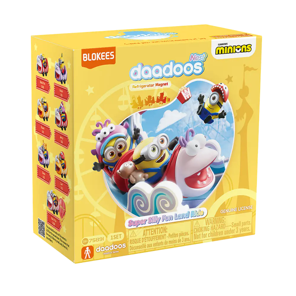 Figura Sorpresa - Minions daadoos Nest Series 01 - Super Silly Fun Land Ride -Model Kit - BLOKEES