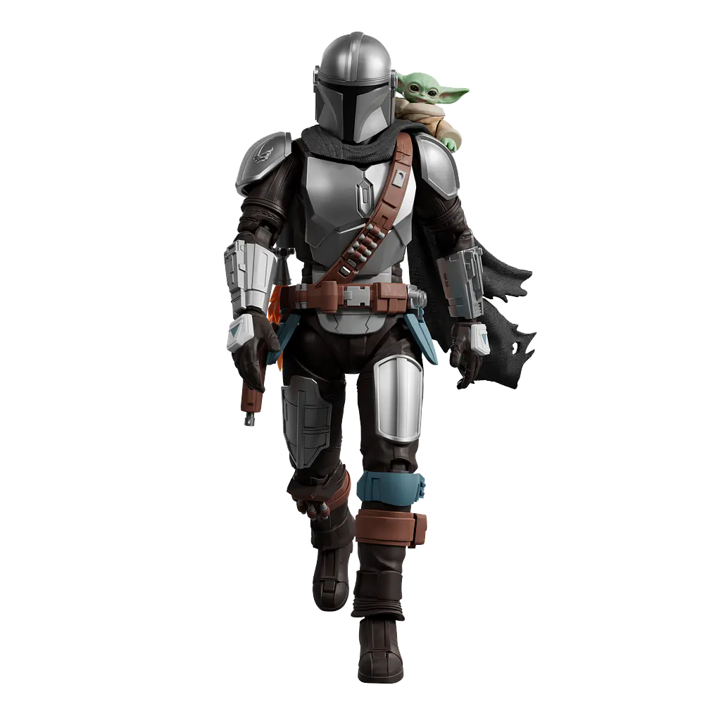 Din Djarin & Grogu - The Mandalorian - Star Wars - Champion Class 05 - Model Kit - BLOKEES