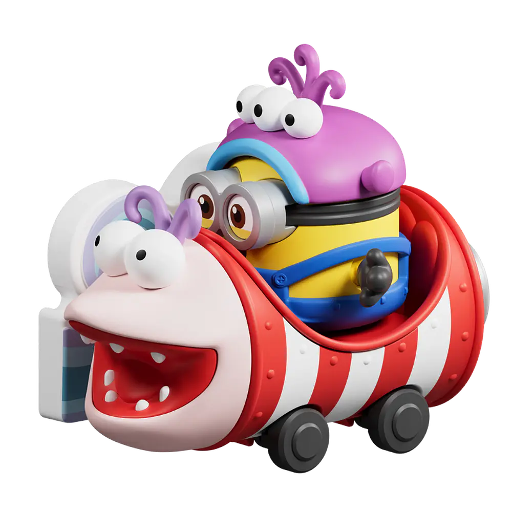 Figura Sorpresa - Minions daadoos Nest Series 01 - Super Silly Fun Land Ride -Model Kit - BLOKEES