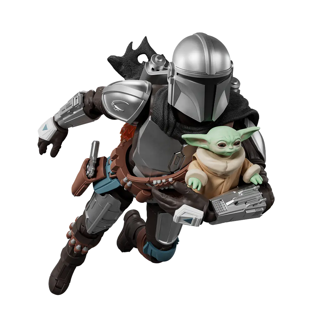 Din Djarin & Grogu - The Mandalorian - Star Wars - Champion Class 05 - Model Kit - BLOKEES