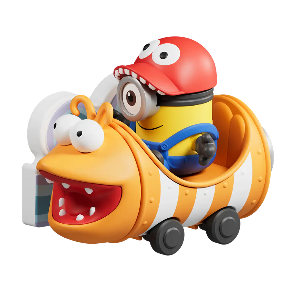 Figura Sorpresa - Minions daadoos Nest Series 01 - Super Silly Fun Land Ride -Model Kit - BLOKEES