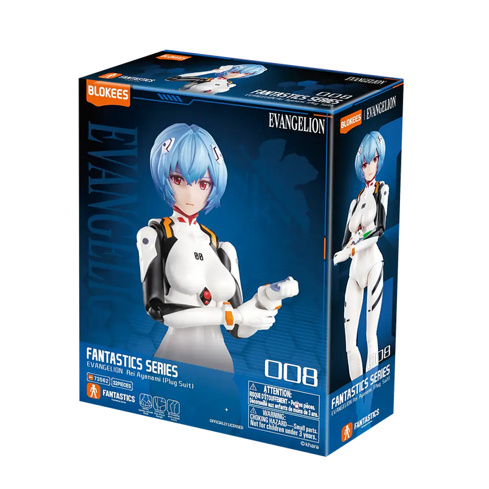 Rei Ayanami - Plug Suit - Evangelion Fantastics Series 01 - Model Kit Articulado - BLOKEES