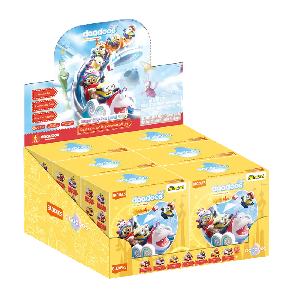 Figura Sorpresa - Minions daadoos Nest Series 01 - Super Silly Fun Land Ride -Model Kit - BLOKEES