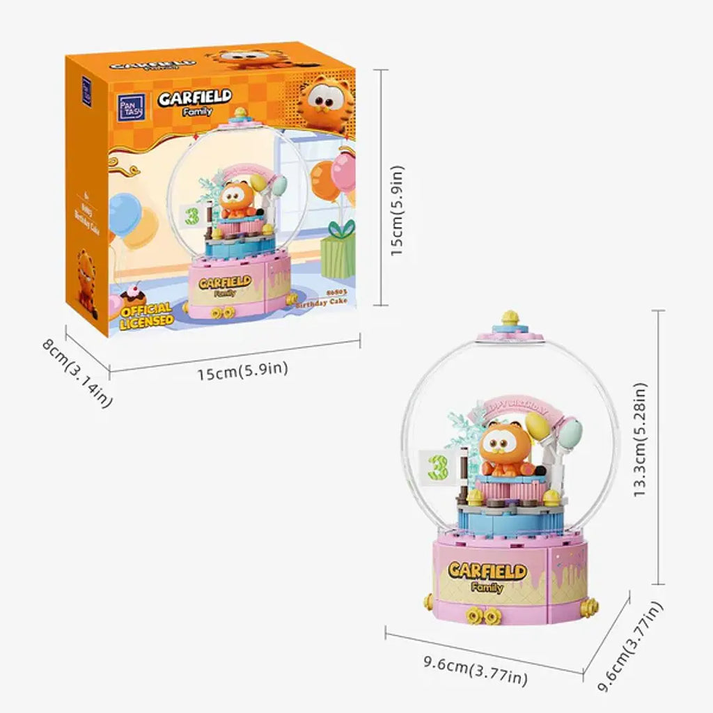 Garfield Crystal Ball - Birthday Cake - Armables con Bloques - Pantasy
