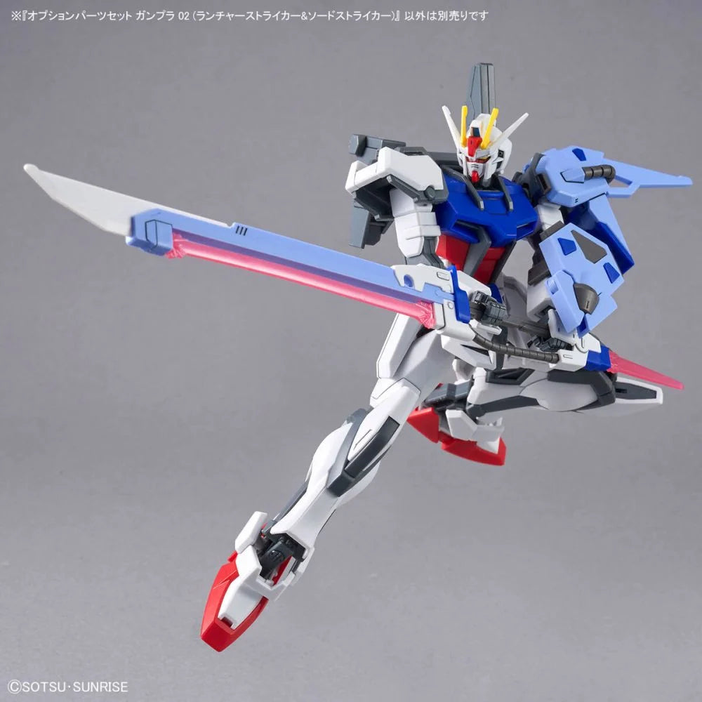 OPTION PARTS SET GUNPLA 02 (LAUNCHER STRIKER & SWORD STRIKER) - Model Kit Articulado - Bandai