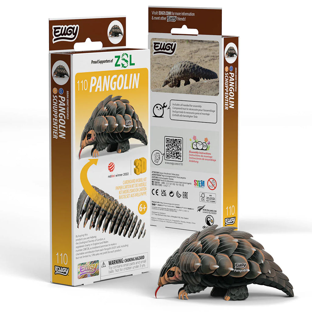 Pangolin - Puzzle 3D de Cartón - Eugy Dodoland