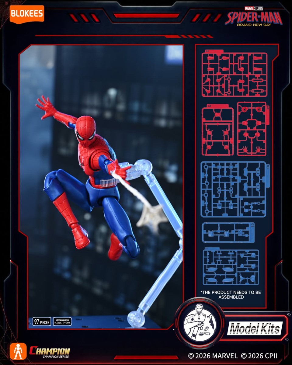 Spider-Man - Marvel Brand New Day - Champion Class 13 - Model Kit Articulado - BLOKEES