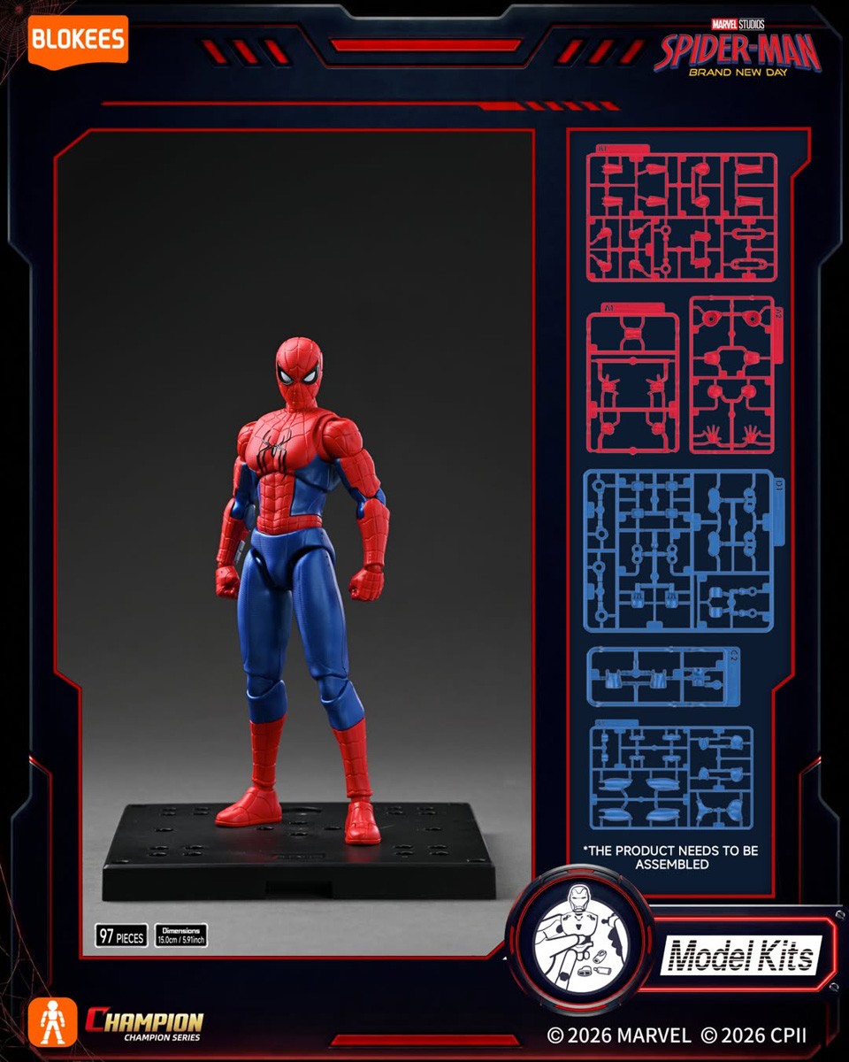 Spider-Man - Marvel Brand New Day - Champion Class 13 - Model Kit Articulado - BLOKEES